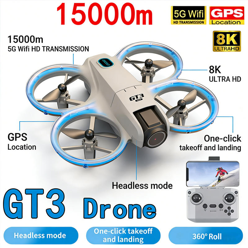 Drone Without Rc - โดรนรุ่นใหม่ GT3 MAX 8K HD ถ่ายภาพทางอากาศ