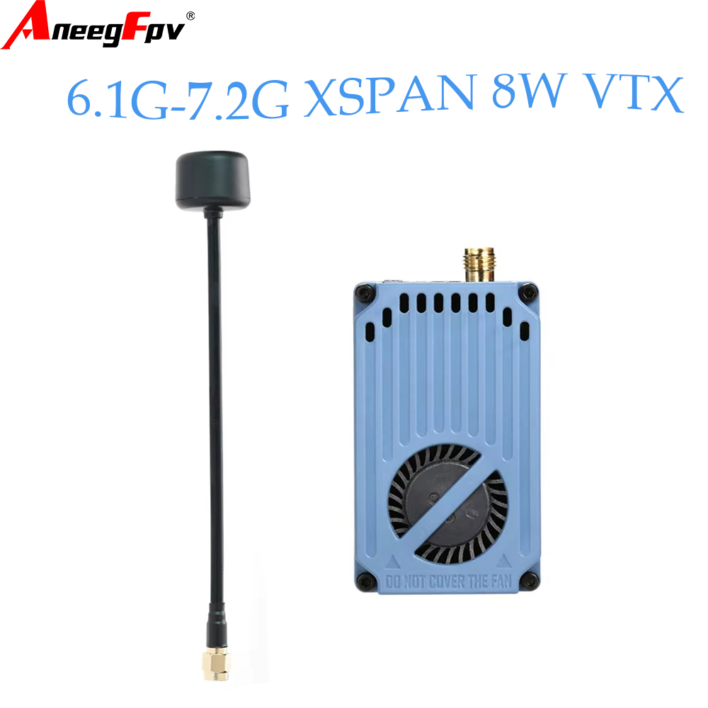 Drone Rc Remote - RUSHFPV 6.1‑7.2G 8W X61728 VTX โมดูลส่งสัญญาณวิดีโอพร้อมเสาอากาศโพลาไรซ์แบบวงกลม