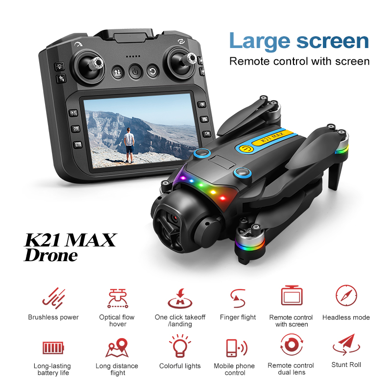 Drone Rc App - โดรนถ่ายภาพทางอากาศกลางแจ้ง กล้องคู่ ระบบไฟฟ้า 90 ° 120