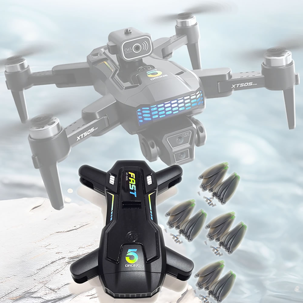 Xt505 Rc Drone - โดรนพับได้รุ่น LSRC LS-XT505 พร้อมมอเตอร์ไร้แปรงถ่าน XT505 ฝาครอบด้านบนและด้านล่าง