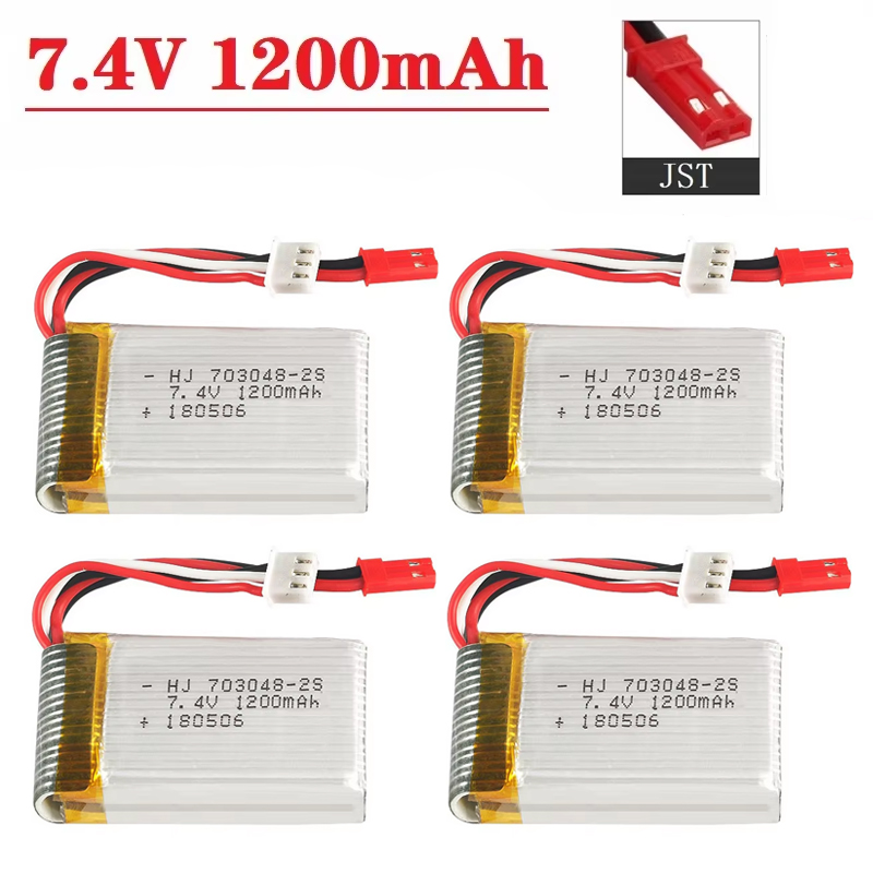 Drone Rc Board - แบตเตอรี่ลิโป 2S 7.4V 1200mAh 703048 สําหรับ