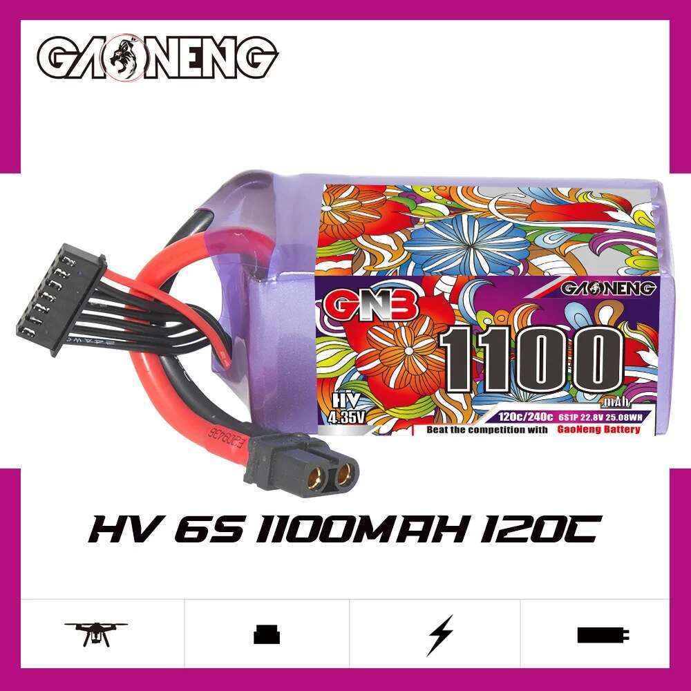 2 ชิ้น GNB 6S ลิโพแบตเตอรี่ 22 - Drone Rc Board บทวิจารณ์และราคา