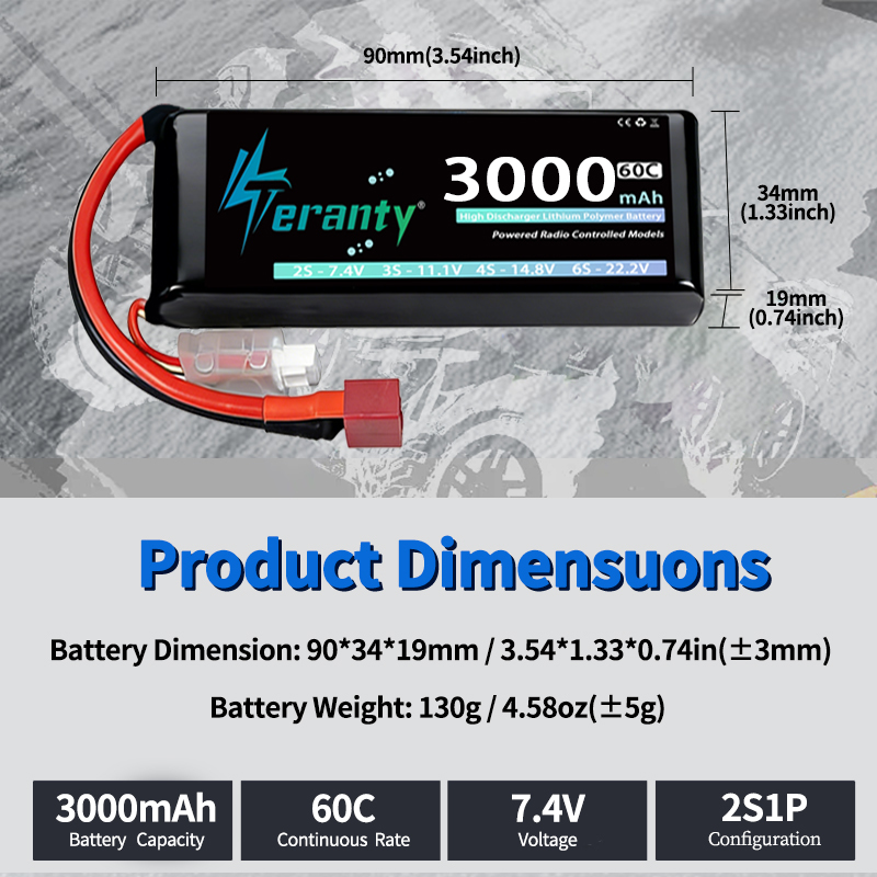 แบตเตอรี่ลิเธียมโพลิเมอร์ TERA - Drone Rc Board บทวิจารณ์และราคา