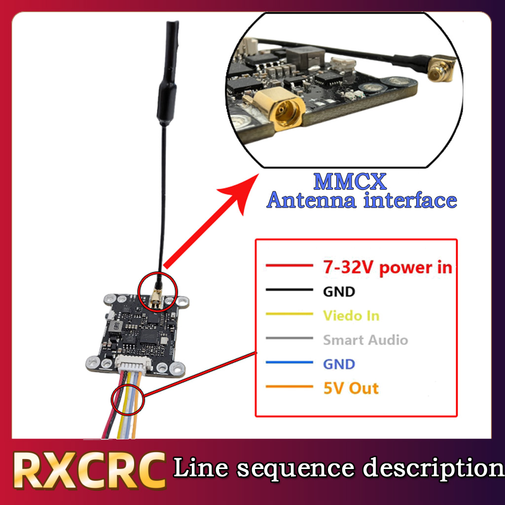 โมดูล RXCRC 5.8G 48CH 1.6W VTX - Drone Rc Remote บทวิจารณ์และราคา