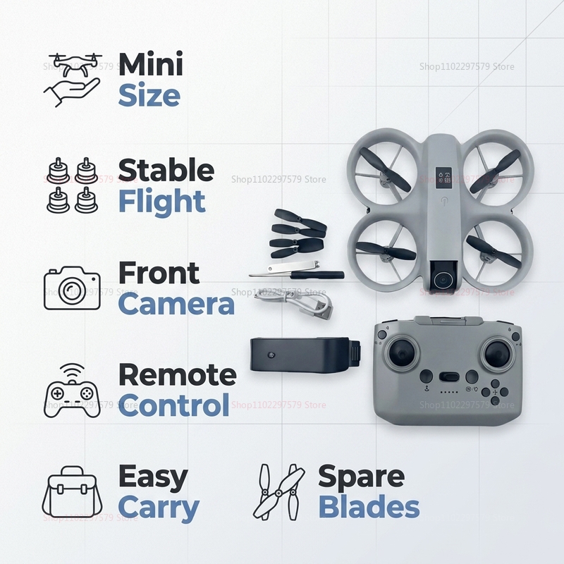 มินิโดรนพร้อมกล้อง 8K HD FPV โ - Drone Without Rc บทวิจารณ์และราคา