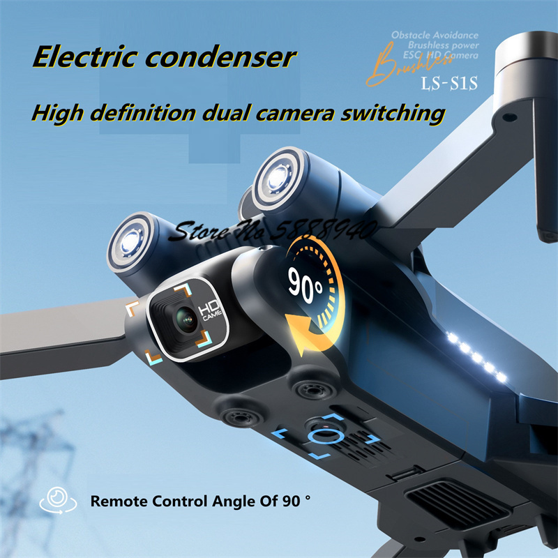 โดรนควบคุมระยะไกลแบบพับได้ 6K  - Drone S1S Rc Quadcopter บทวิจารณ์และราคา