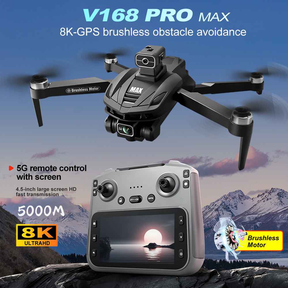 V168 PRO Max GPS Drone 8K Prof - Drone Rc App บทวิจารณ์และราคา