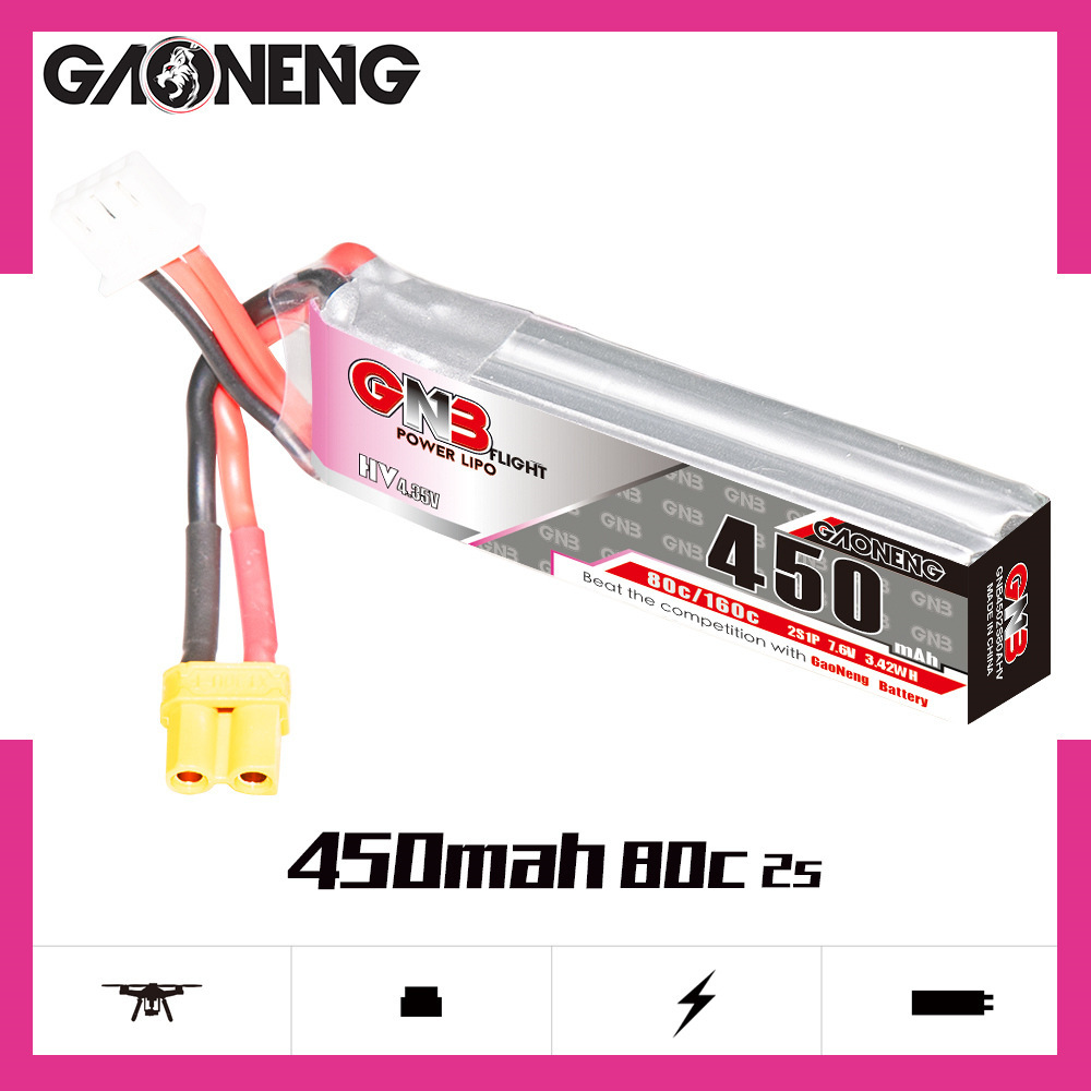 GNB LiPo แบตเตอรี่ HV 2S 7.6V  - Drone Rc Board บทวิจารณ์และราคา
