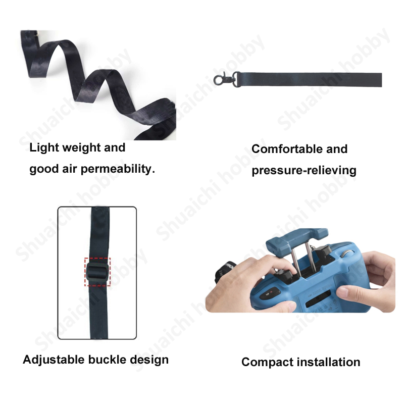 1PCS รีโมทคอนโทรลสายคล้องคอแบบ - Drone Rc Neck Strap บทวิจารณ์และราคา