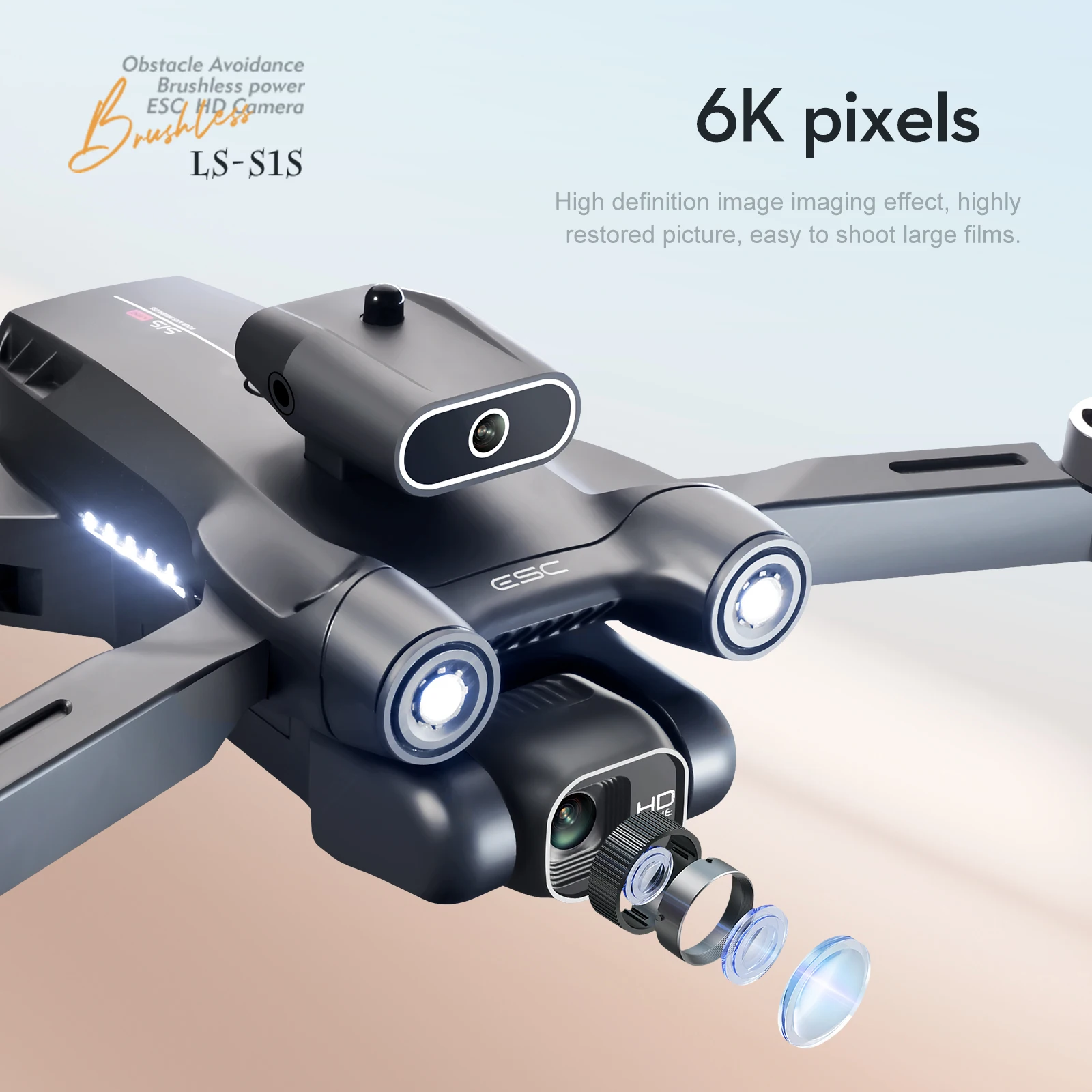 โดรน S1S ระดับมืออาชีพ กล้อง 4 - Drone S1S Rc Quadcopter บทวิจารณ์และราคา