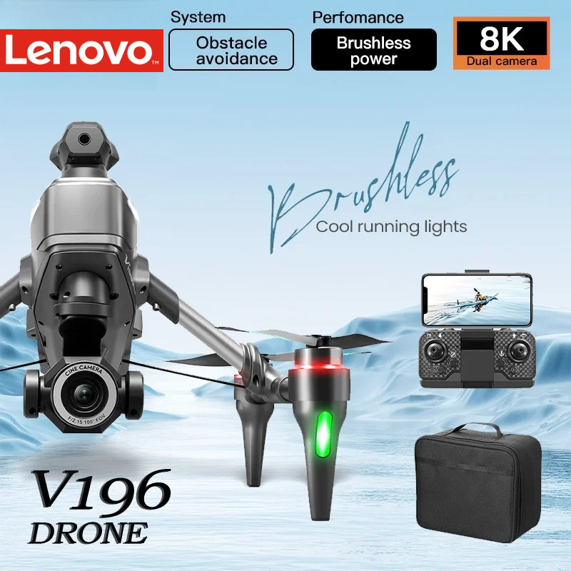 โดรน Lenovo V196 8K ระดับมืออา - Drone V196 Rc บทวิจารณ์และราคา