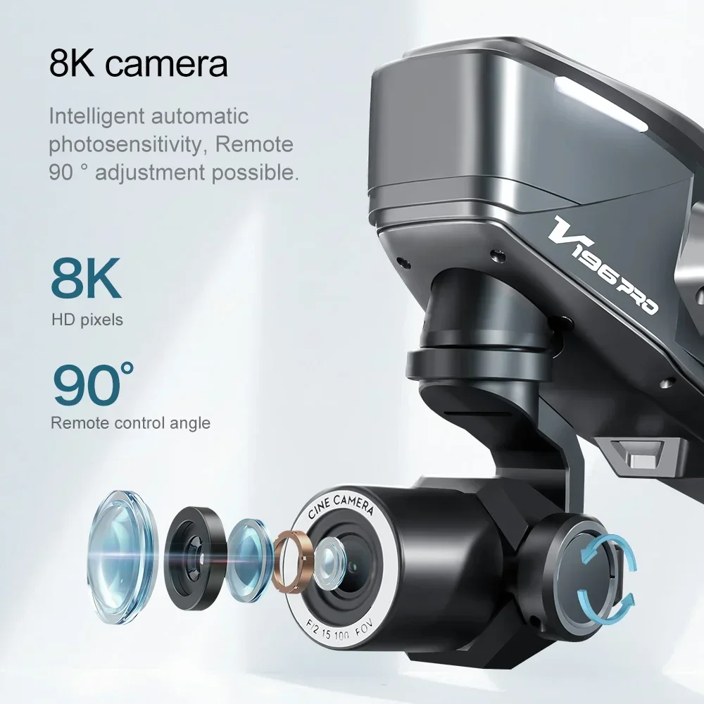 โดรน Lenovo V196 8K ระดับมืออา - Drone V196 Rc บทวิจารณ์และราคา